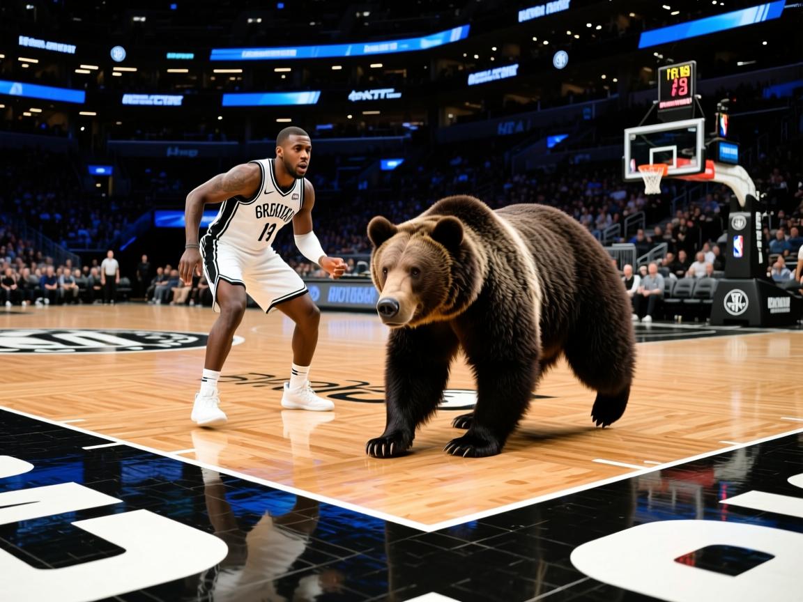 灰熊队在客场战胜篮网队，取得两连胜