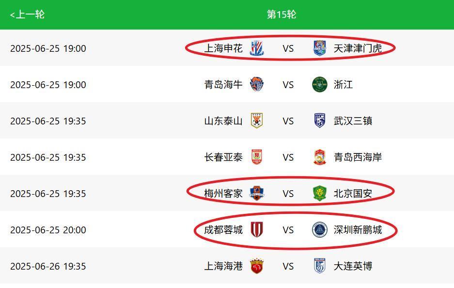 包含中超半程积分：国安申花竞争白热化5队挣扎保级的词条